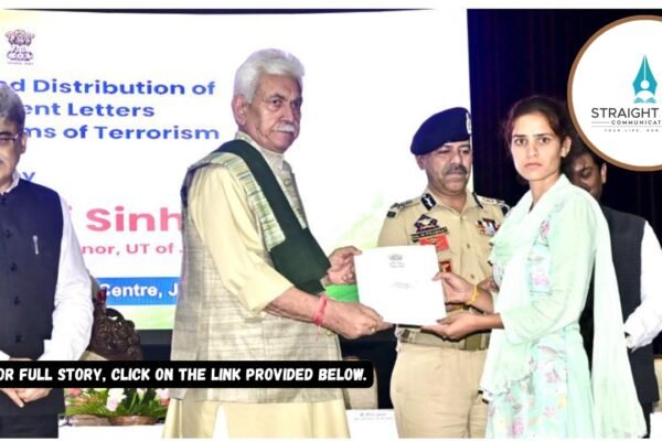 J&K LG Sinha hands over job letters to 80 NoKs of terror victims in Jammu